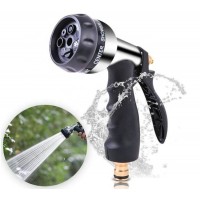 Hose Spray Nozzeles High Pressure Heavy Duty Metal Water Garden Hose Nozzle with 7 Adjustable Spray Patterns Perfect Hose Nozzle